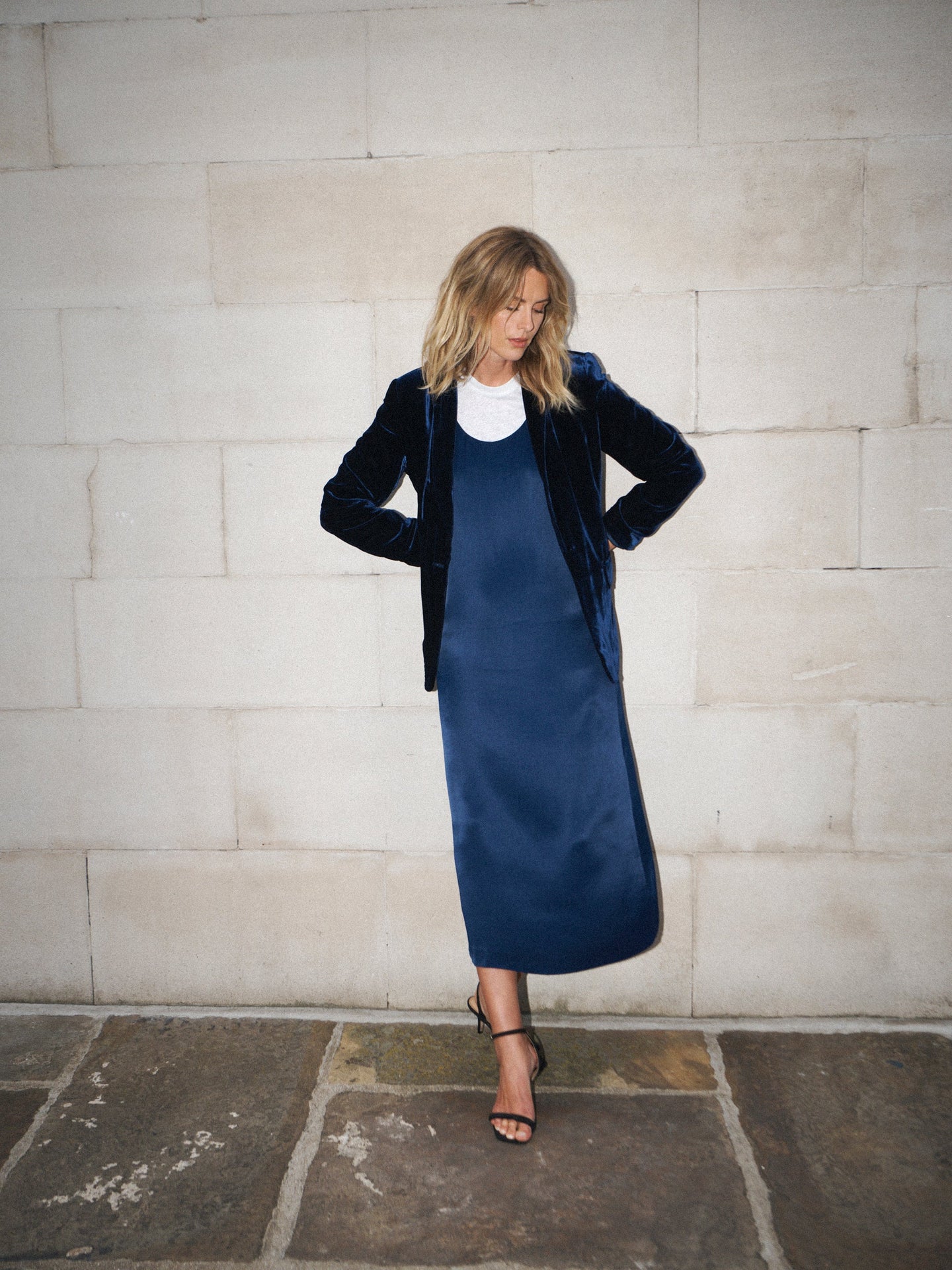 New May silk blend velvet jacket - Midnight