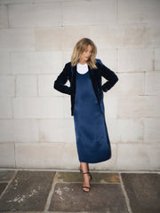 New May silk blend velvet jacket - Midnight