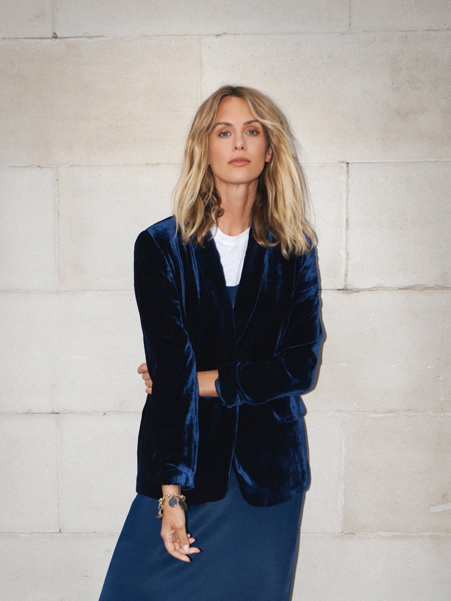 New May silk blend velvet jacket - Midnight