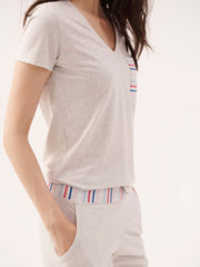 Georgie jersey stripe pj tee