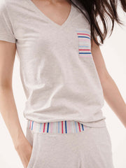 Georgie jersey stripe pj tee