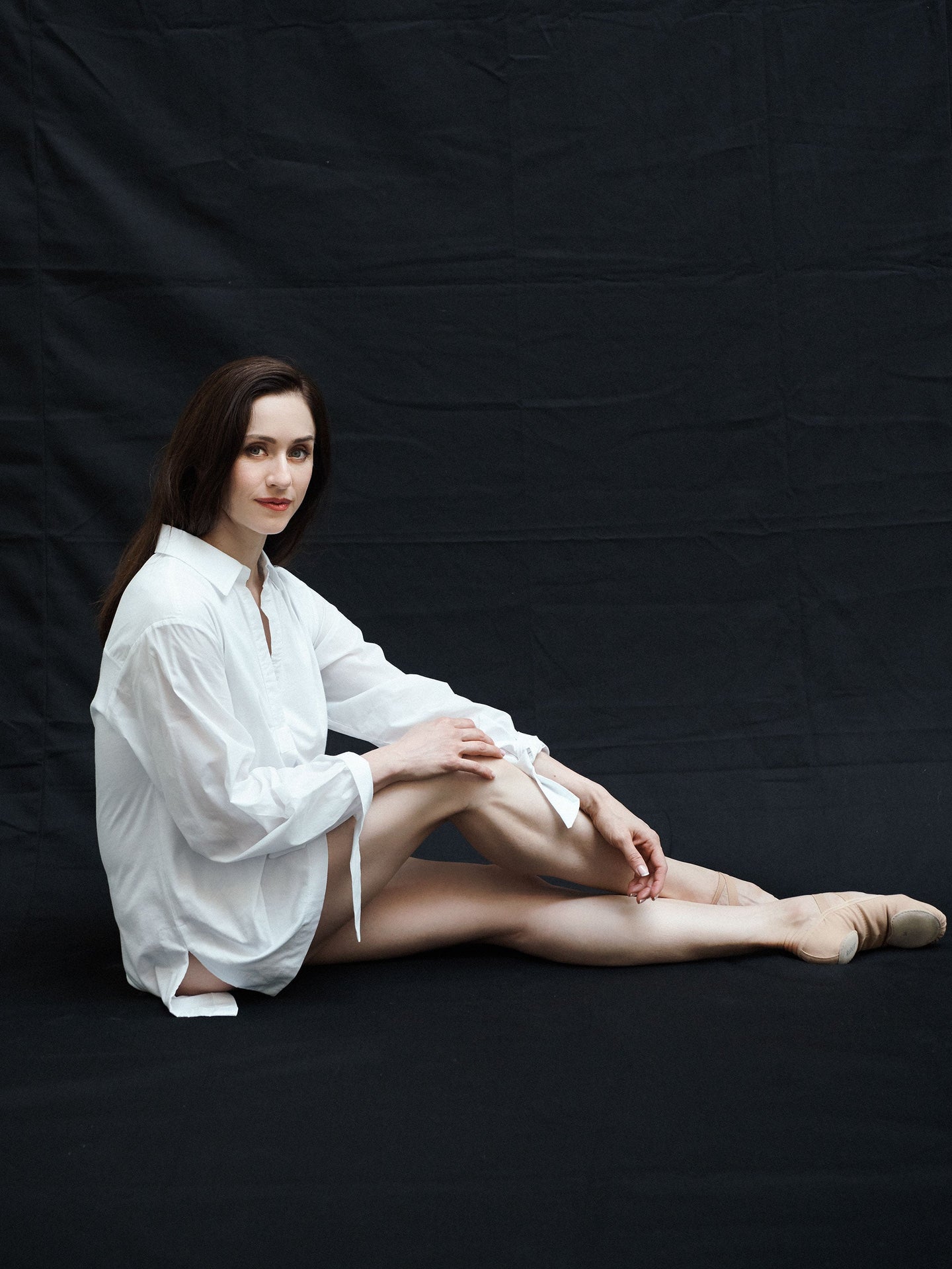 Romi jersey and cotton tie cuff shirt - White