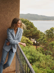 Bryony oversized cord blazer - Light Grey