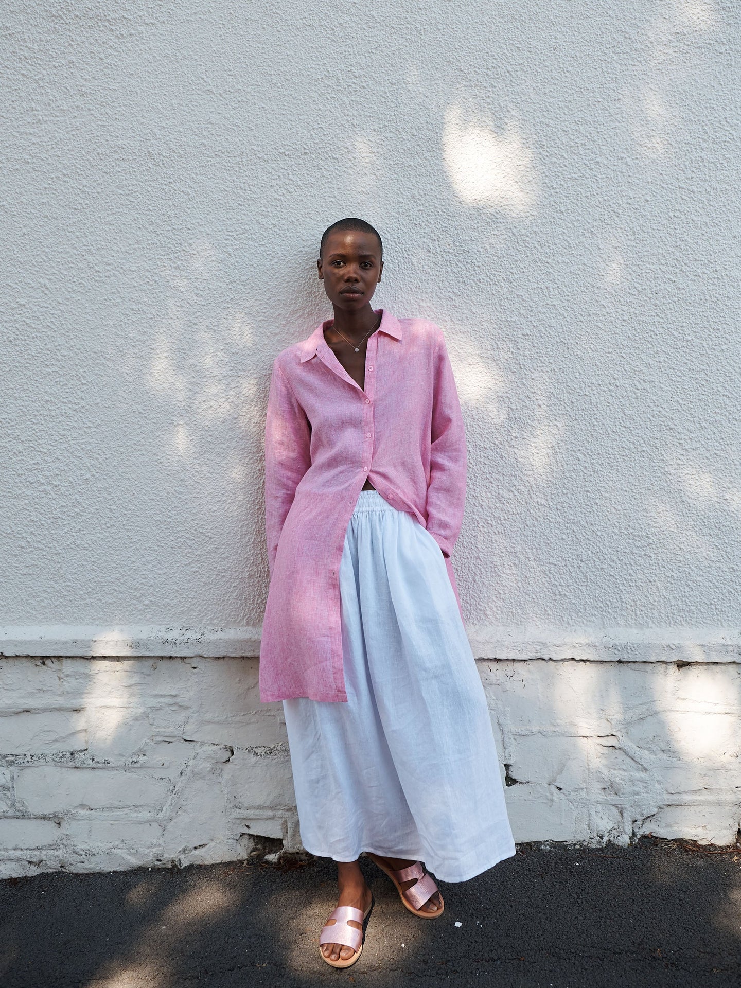 Phil linen shirt dress