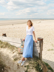 Tabby linen skirt