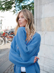 Misha alpaca blend cardigan - Blue