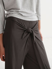 Evie jersey tie front trouser