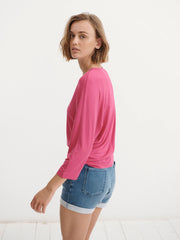 Rhona jersey dolman sleeve top