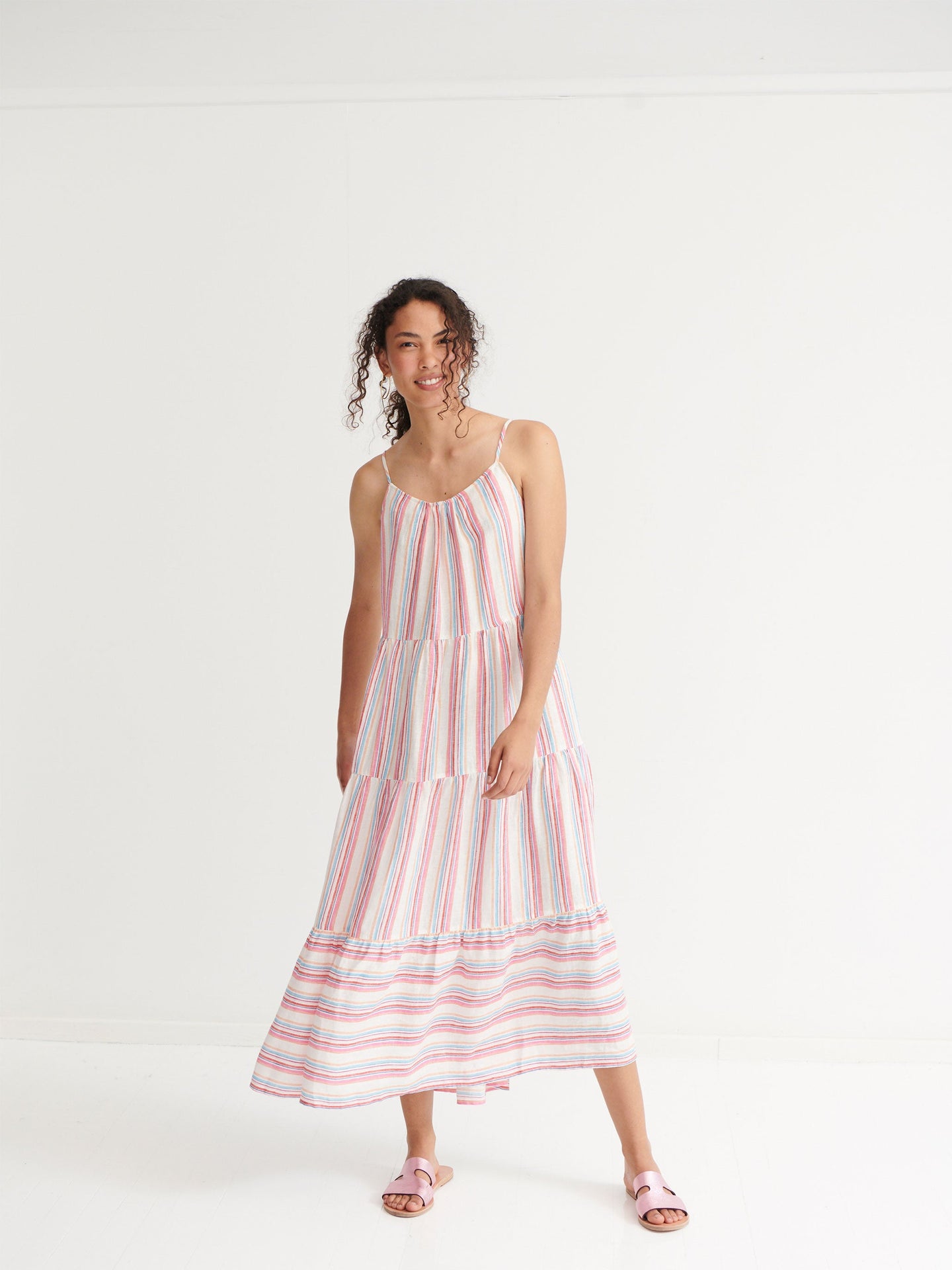 Nini stripe maxi dress