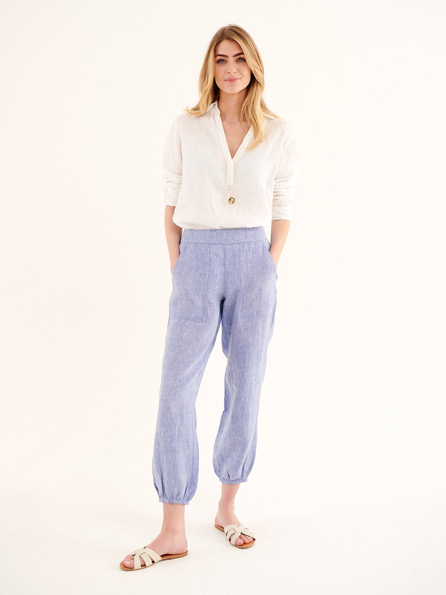 Mimi linen harem pant