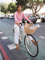 Zoe linen wide leg trouser