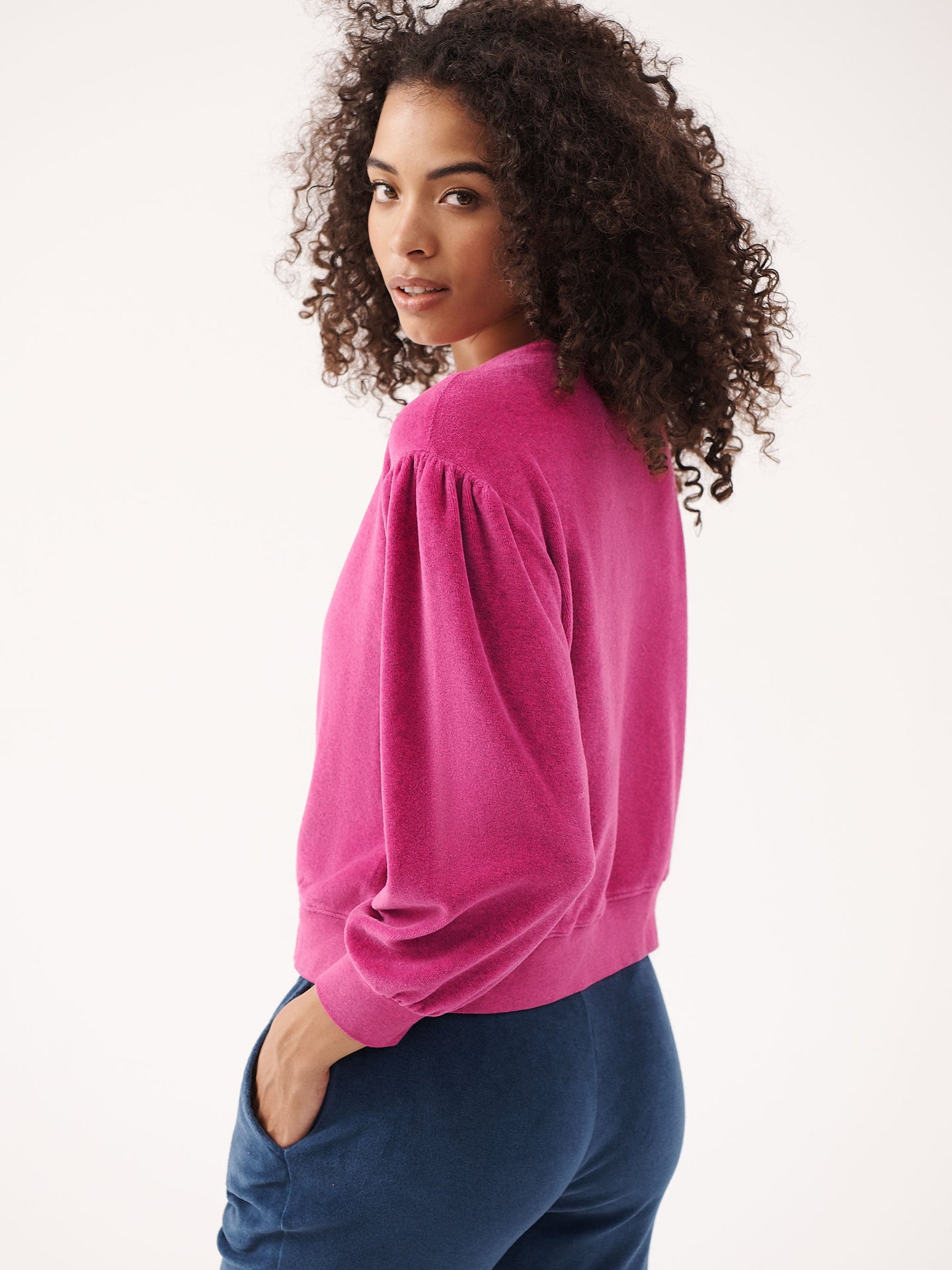 Portia velour sweatshirt