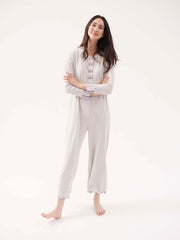 Estella jersey stripe pj romper