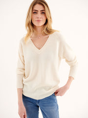 Mari perfect cashmere sweater - Cream