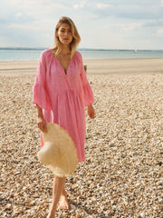 Elizabeth fluted sleeve dress