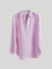Chrissie linen cross dyed shirt