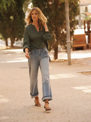 Drew wide leg jean - Light Wash