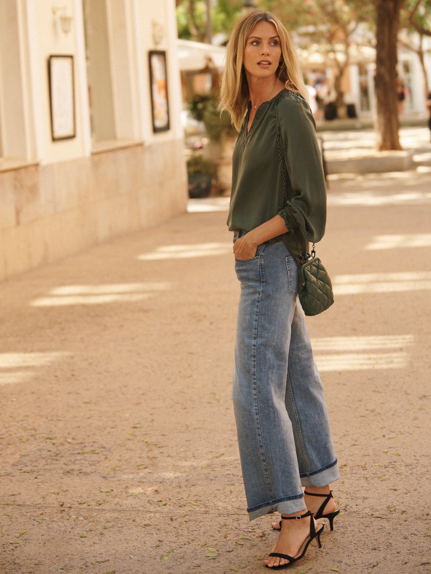 Drew wide leg jean - Light Wash