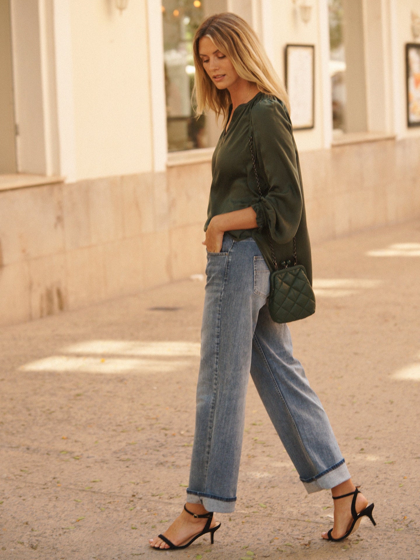Drew wide leg jean - Light Wash