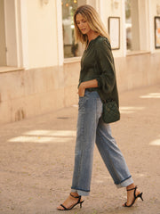 Drew wide leg jean - Light Wash