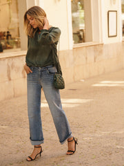 Drew wide leg jean - Light Wash