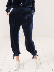 Anmari velvet ankle tie pant