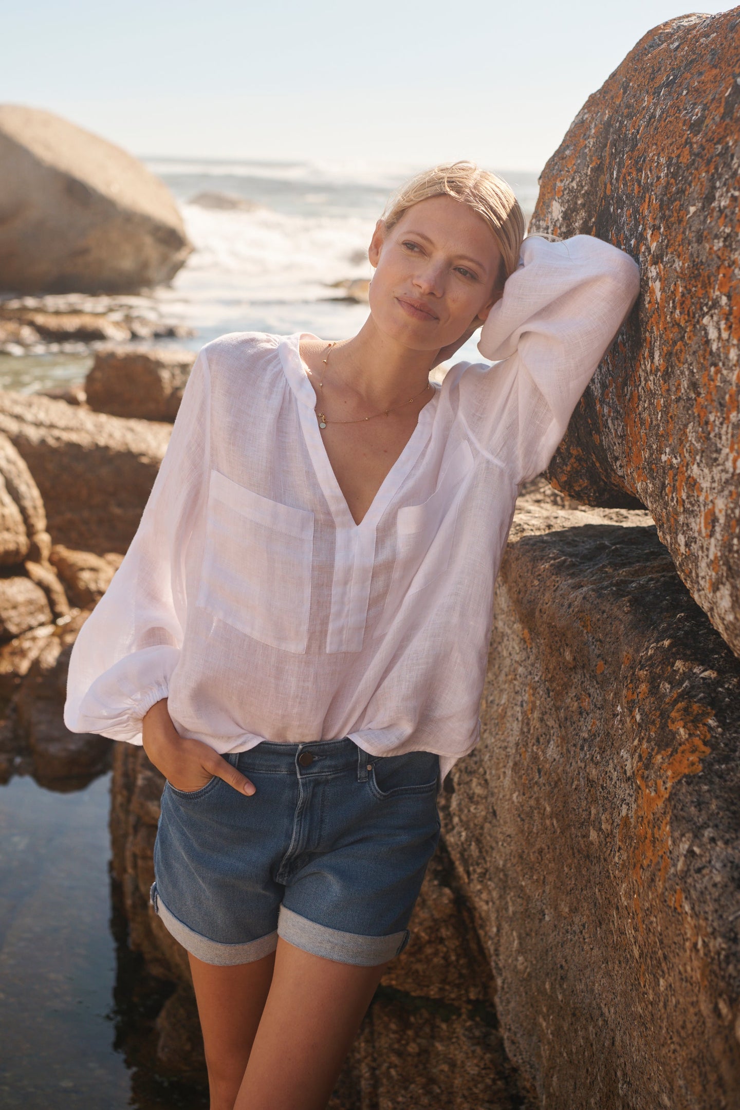 Ashley denim shorts - Dark Wash