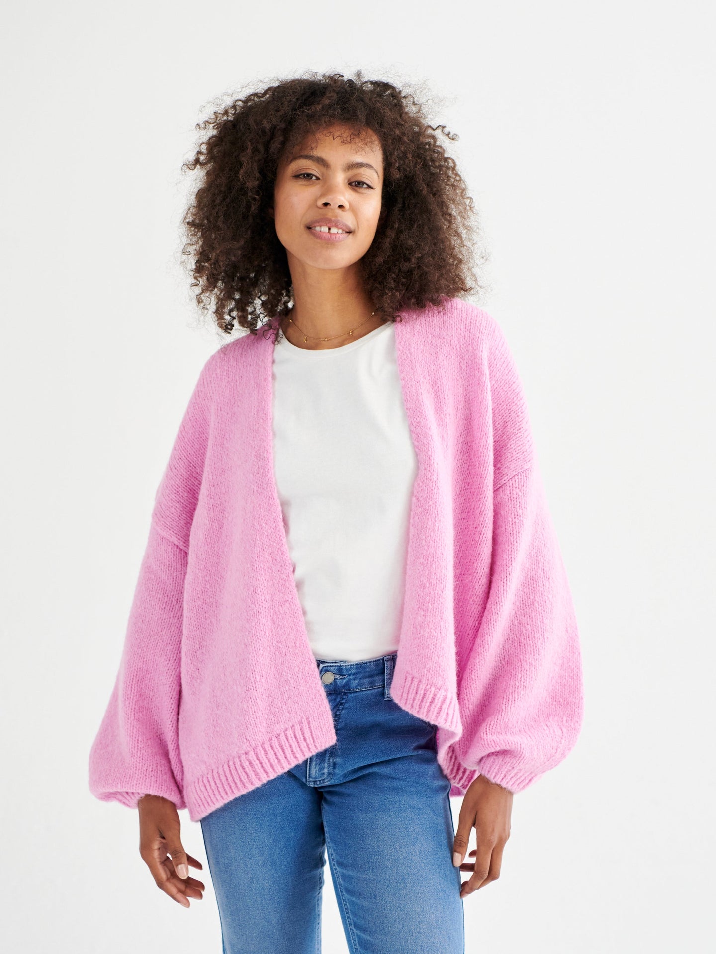 Misha alpaca blend cardigan - Pink
