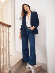 Ash denim wide leg jean - Dark Wash