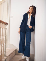 Ash denim wide leg jean - Dark Wash