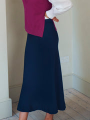 Tabby matte satin skirt