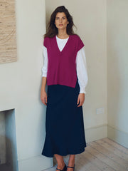 Tabby matte satin skirt