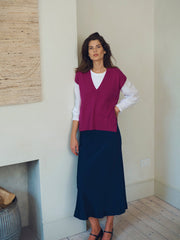 Tabby matte satin skirt