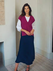 Tabby matte satin skirt