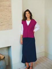 New Willow v-neck tank - Orchid Pink