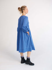 Ulrika brushed cotton check dress