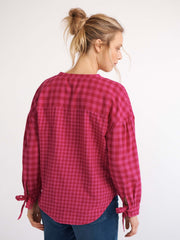 Heidi brushed cotton check shirt
