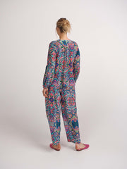 Ellie silk paisley palazzo pant