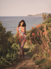 Printed Silk Jumpsuit