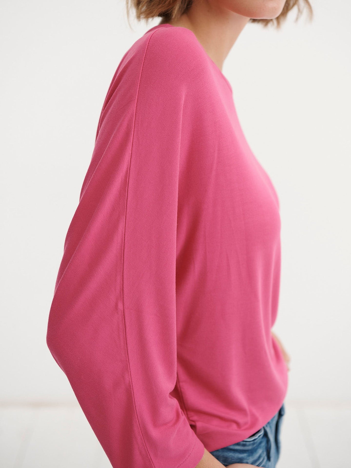 Rhona jersey dolman sleeve top