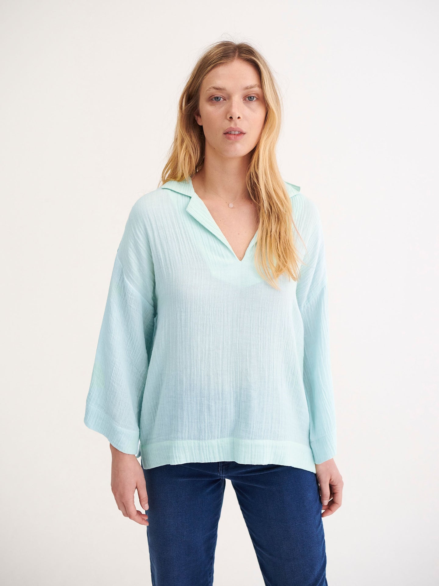 Serena cotton polo shirt