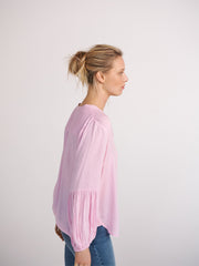 Amy viscose fluted sleeve shirt