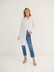 Phil linen shirt dress