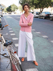 Zoe linen wide leg trouser