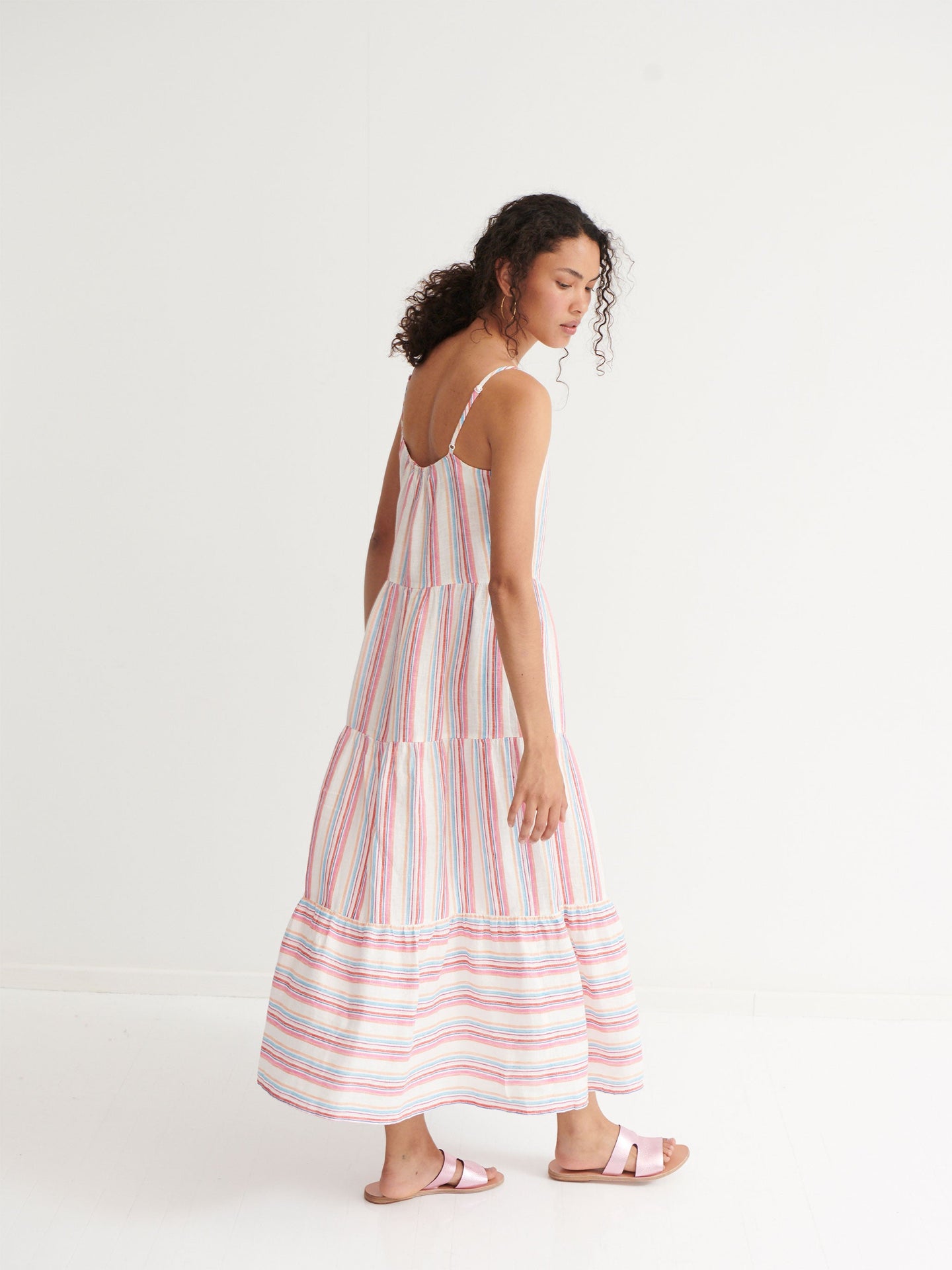 Nini stripe maxi dress