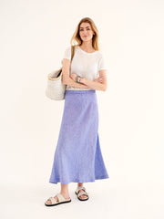 Tabby linen skirt