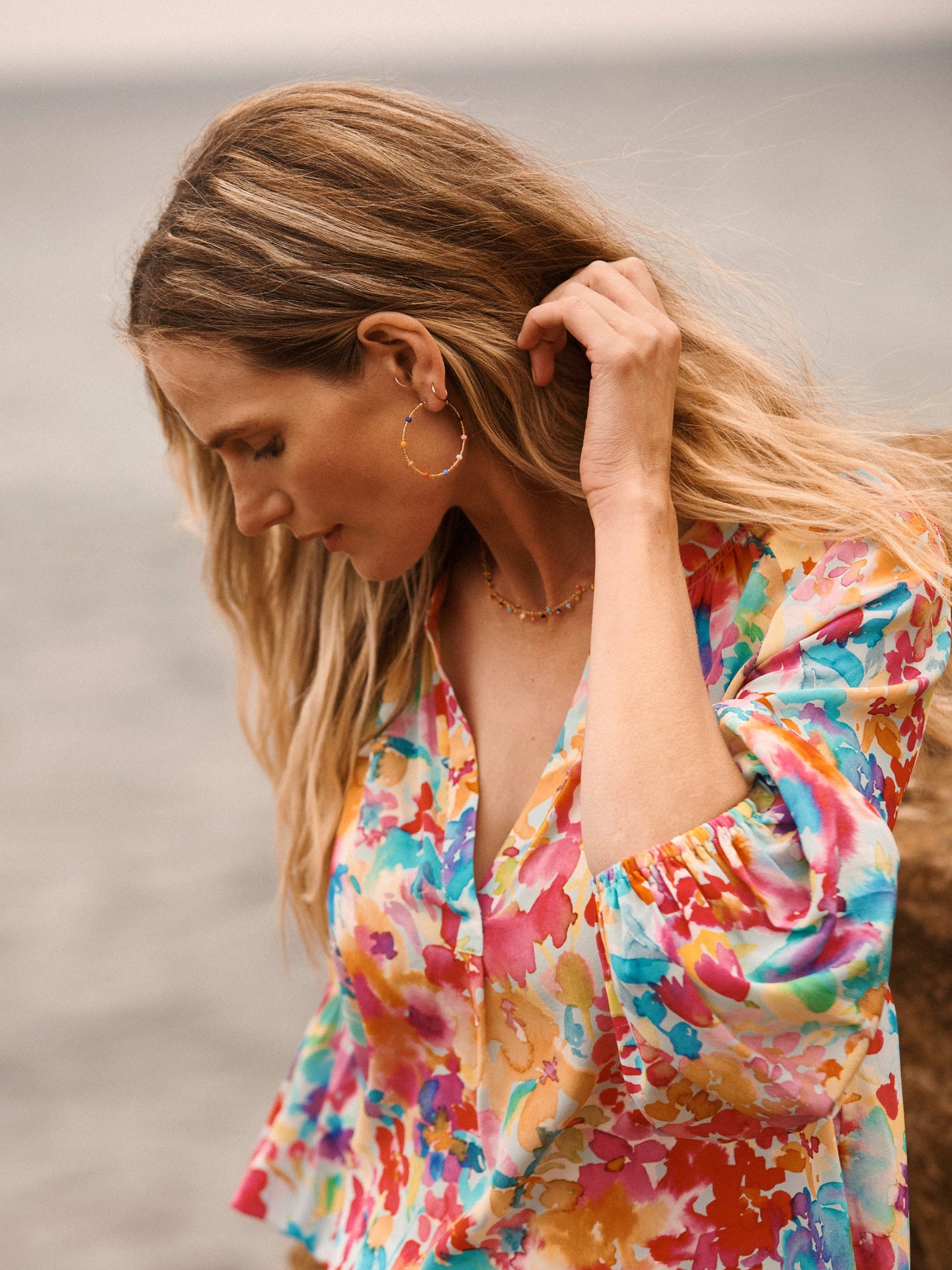 Multicolour Beaded Earrings