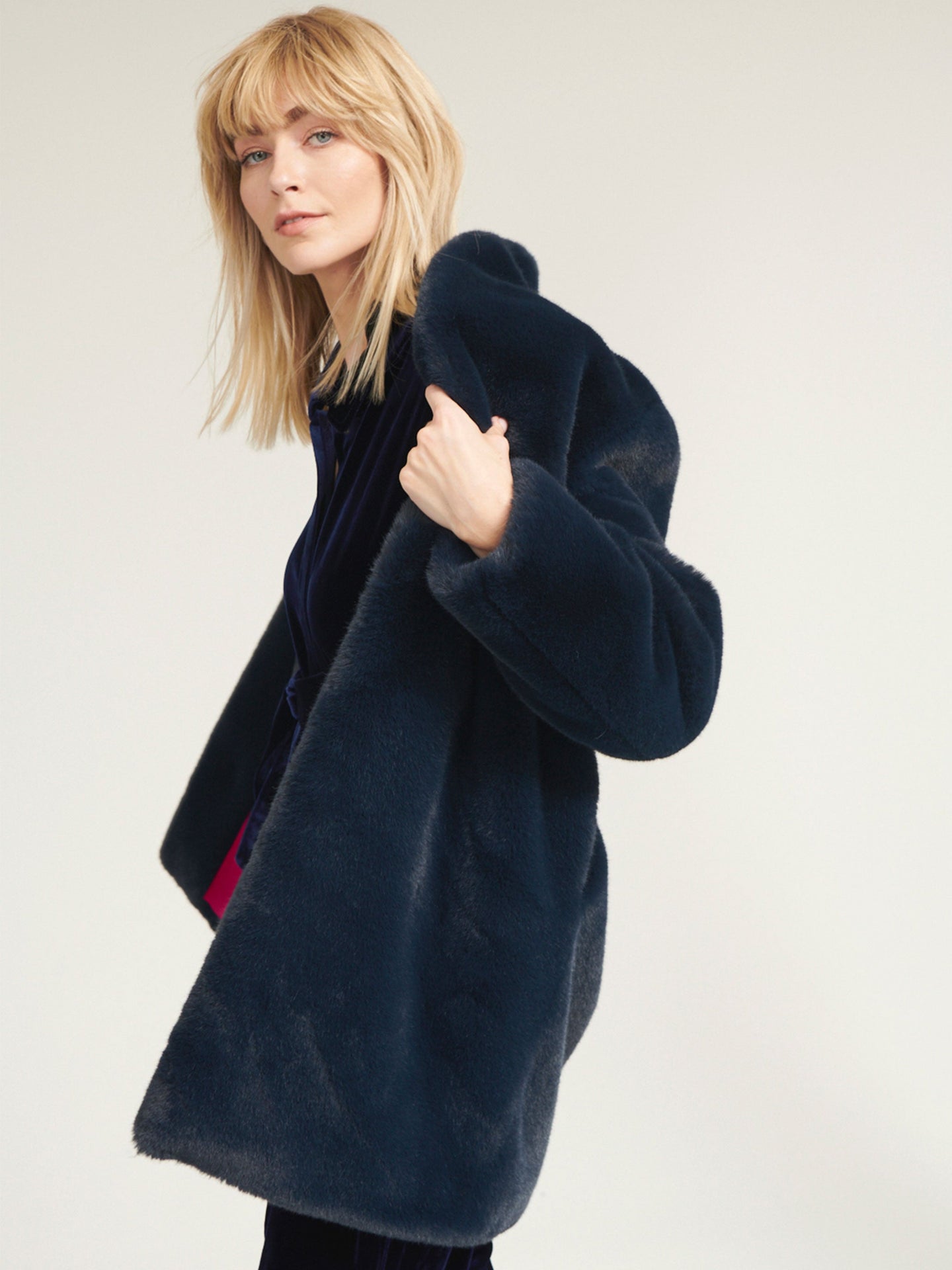 Dulcie faux fur 3/4 coat