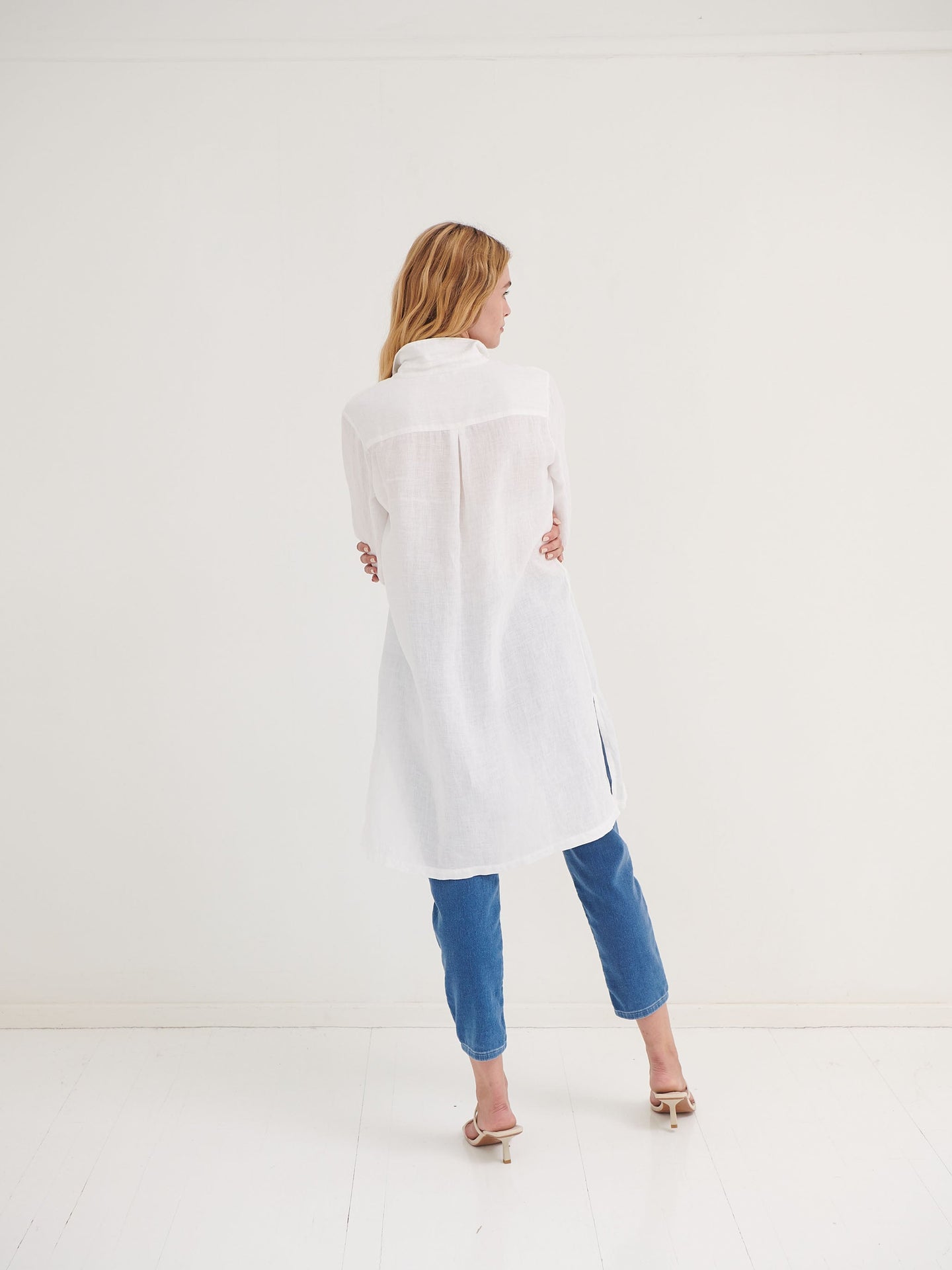 Phil linen shirt dress
