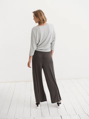 Evie jersey tie front trouser